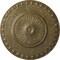 Ekena Millwork Lyon Ceiling Medallion (Fits Canopies up to 3 5/8"), 23 1/2"OD x 3 1/4"P, Mississippi Mud Crackle CM23LYMMC - alternate 1